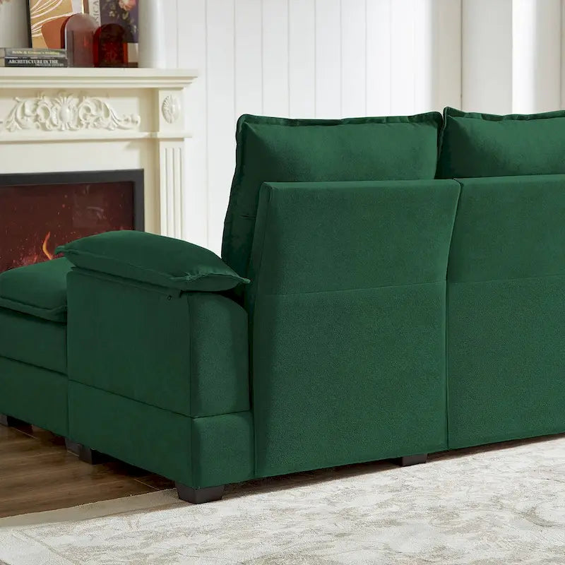 L-förmiges Sektionalsofa mit wolkenähnlichen Sitzen – 209 cm – Perfekt für das Wohnzimmer
