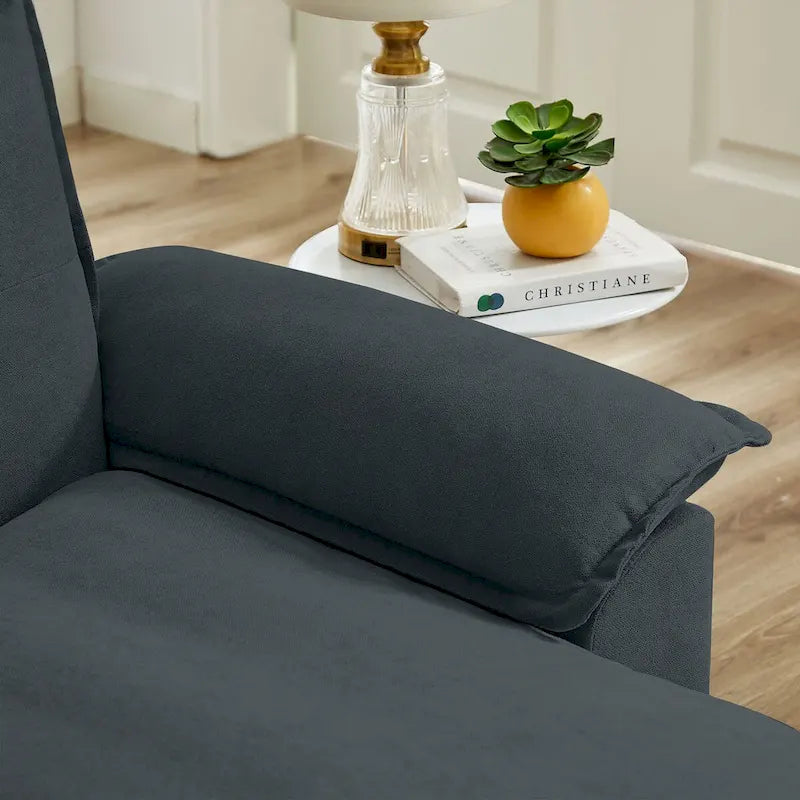L-förmiges Sektionalsofa mit wolkenähnlichen Sitzen – 209 cm – Perfekt für das Wohnzimmer