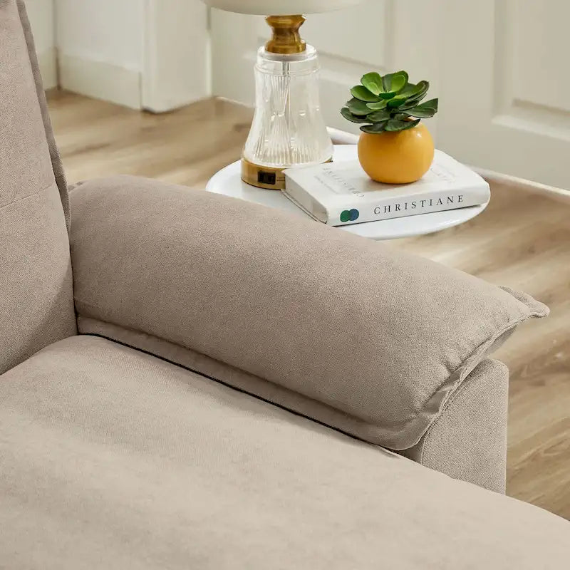 L-förmiges Sektionalsofa mit wolkenähnlichen Sitzen – 209 cm – Perfekt für das Wohnzimmer
