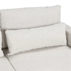 L-förmiges modulares Ecksofa mit abnehmbaren Rückenkissen und 3 Kissen