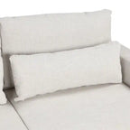 92,9W L-förmiges Modulsofa mit Kissen und 3 Dekokissen