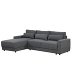 92,9W L-förmiges Modulsofa mit Kissen und 3 Dekokissen