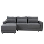 92,9W L-förmiges Modulsofa mit Kissen und 3 Dekokissen