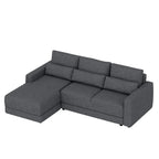 92,9W L-förmiges Modulsofa mit Kissen und 3 Dekokissen