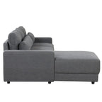 92,9W L-förmiges Modulsofa mit Kissen und 3 Dekokissen