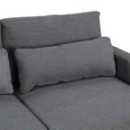 92,9W L-förmiges Modulsofa mit Kissen und 3 Dekokissen