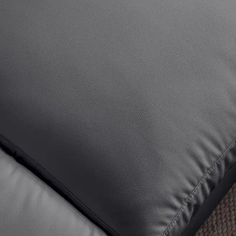 Modernes L-förmiges Sofa aus Kunstleder mit umkehrbarer Recamiere