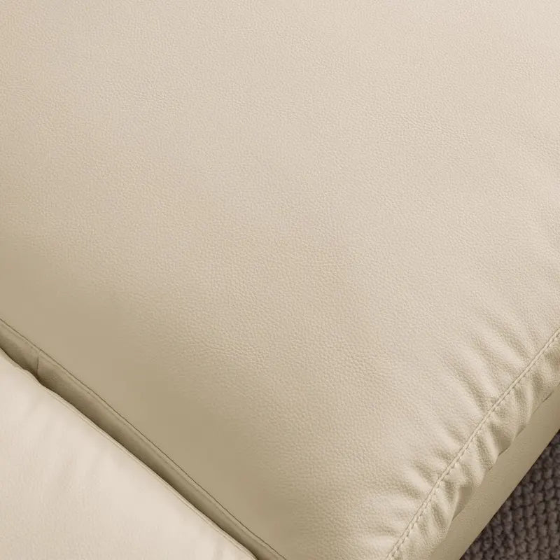 Modernes L-förmiges Sofa aus Kunstleder mit umkehrbarer Recamiere