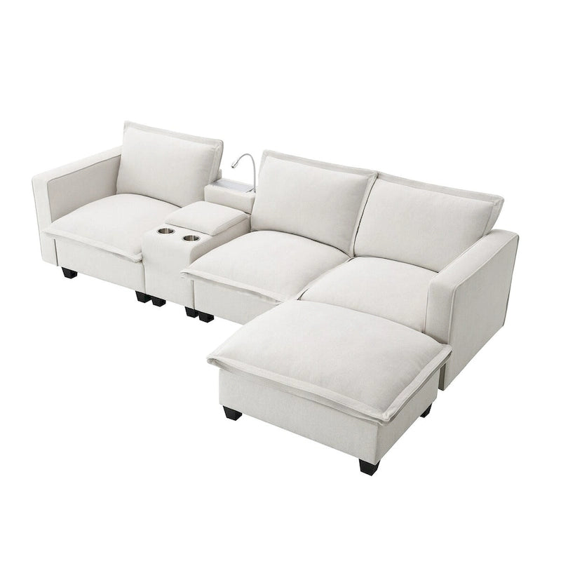 Harper&Bright Designs Modernes multifunktionales Sektionssofa Wolke