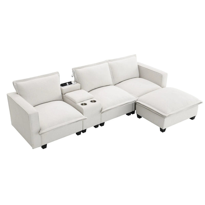 Harper&Bright Designs Modernes multifunktionales Sektionssofa Wolke
