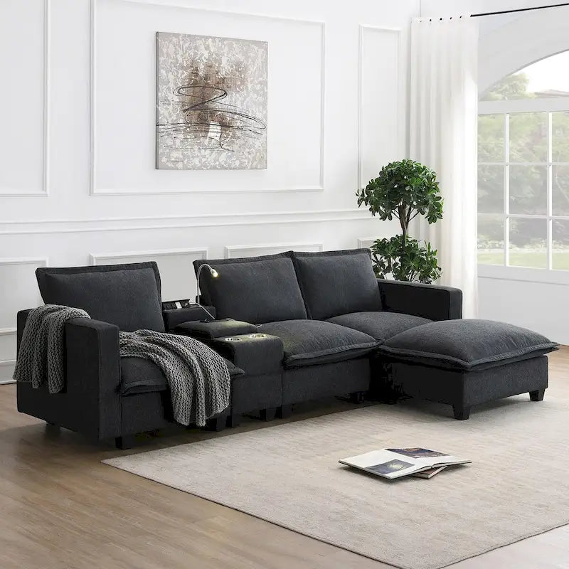 Harper&Bright Designs Modernes multifunktionales Sektionssofa Wolke