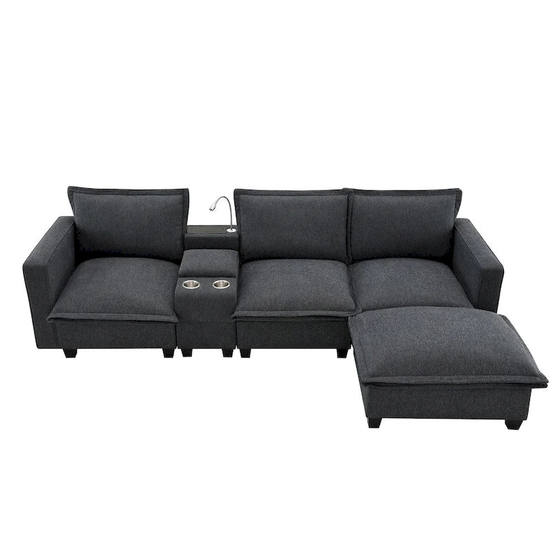 Harper&Bright Designs Modernes multifunktionales Sektionssofa Wolke