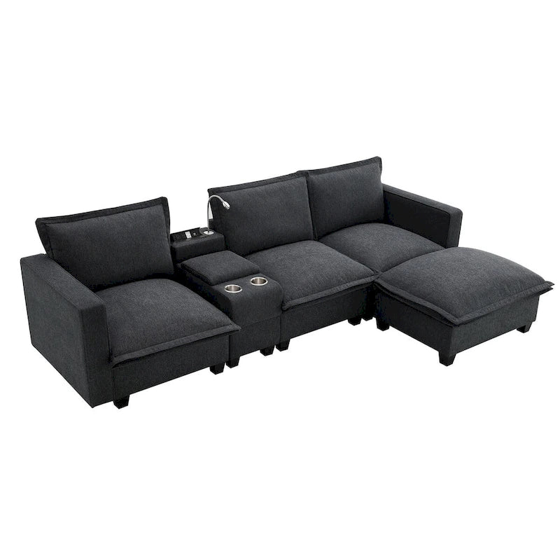 Harper&Bright Designs Modernes multifunktionales Sektionssofa Wolke