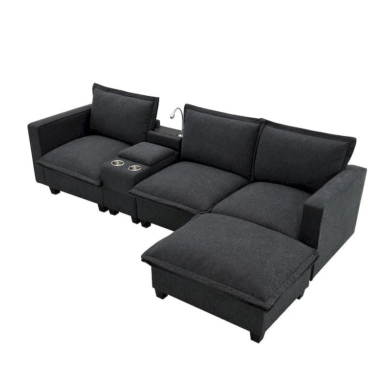 Harper&Bright Designs Modernes multifunktionales Sektionssofa Wolke