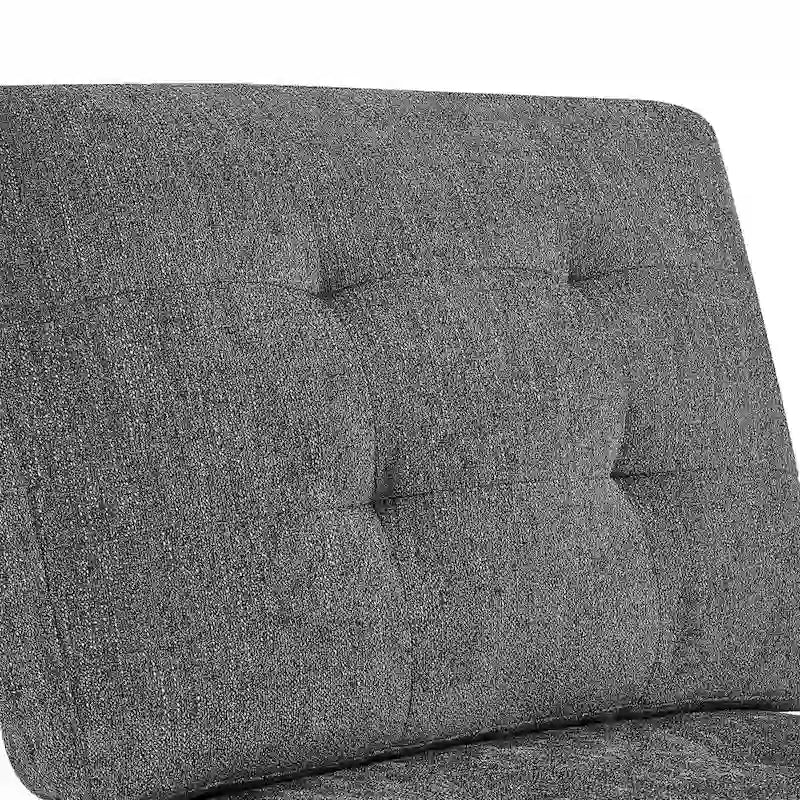 Graues Chenille L-förmiges modulares Ecksofa mit drei einzelnen Sesseln und drei Ecken – 116 B x 89,5 T x 36,5 H
