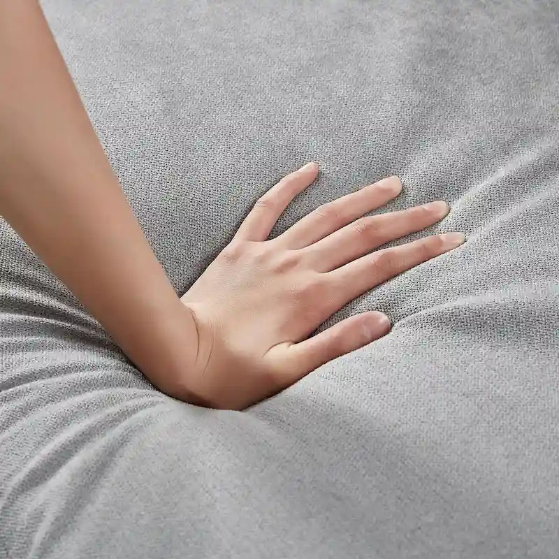 77.36 L-förmiges Sektionalsofa mit seitlicher Aufbewahrungstasche und umkehrbarem Ottoman
