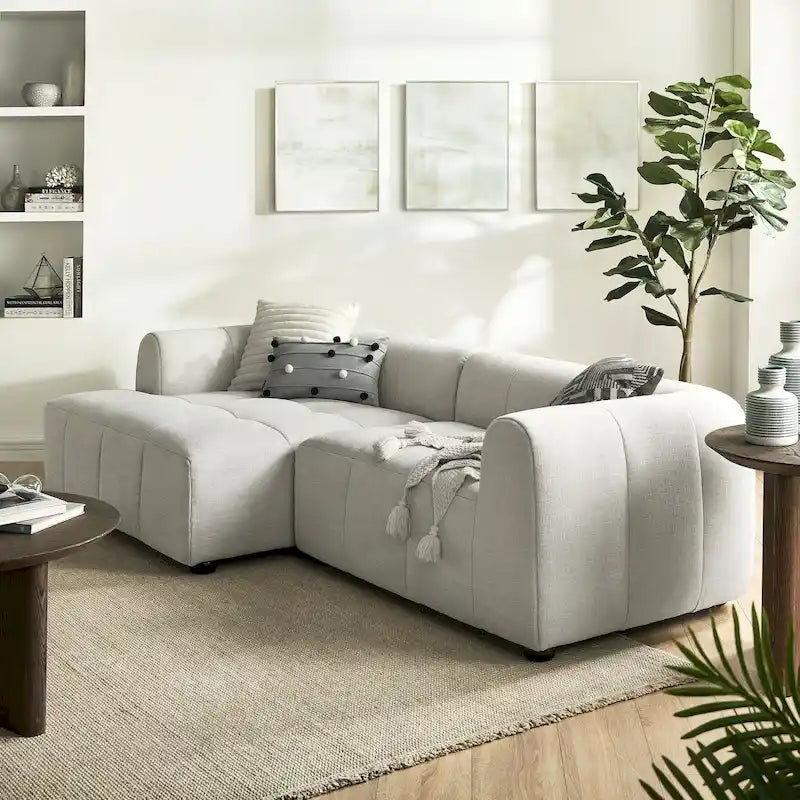 Liana Modulares Polstersofa mit Récamiere, linke Ausrichtung