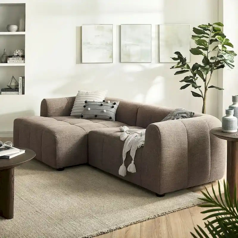 Liana Modulares Polstersofa mit Récamiere, linke Ausrichtung