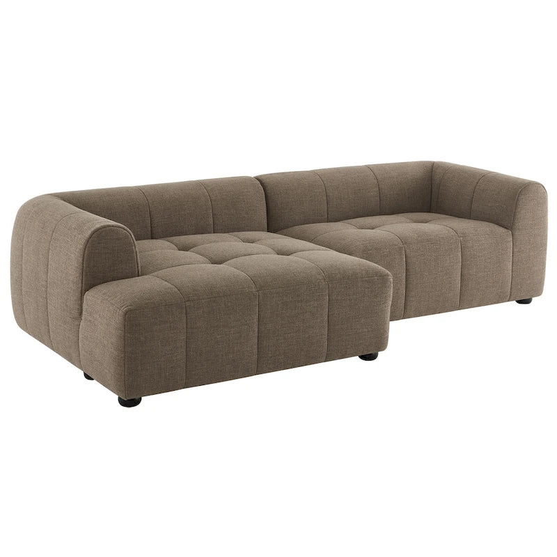 Liana Modulares Polstersofa mit Récamiere, linke Ausrichtung