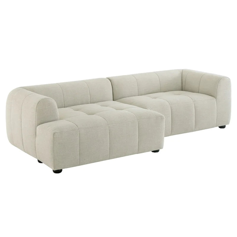 Liana Modulares Polstersofa mit Récamiere, linke Ausrichtung
