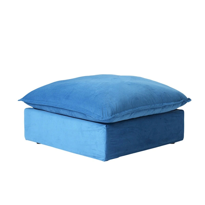 Modulares Schnittsofa, 162.98 Samt L-förmiges Sofa mit Ottomane