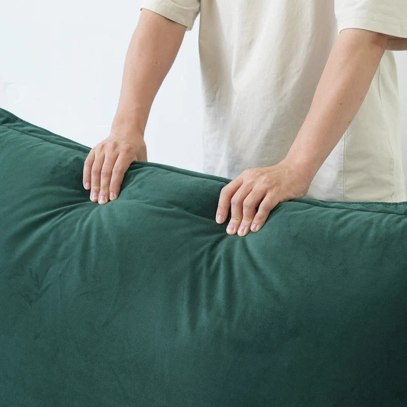 Modulares Schnittsofa, 162.98 Samt L-förmiges Sofa mit Ottomane