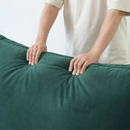 Modulares Schnittsofa, 162.98 Samt L-förmiges Sofa mit Ottomane