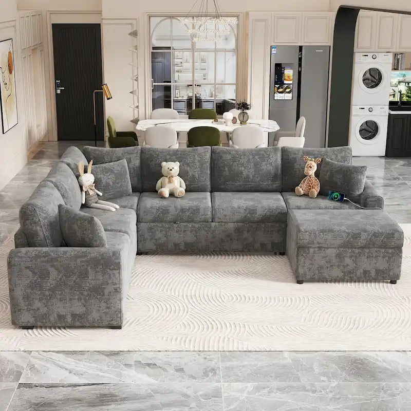 Schnittsofa Ausziehbares Schlafsofa