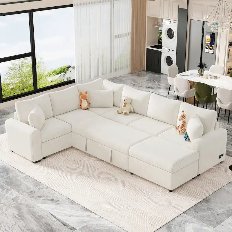Schnittsofa Ausziehbares Schlafsofa