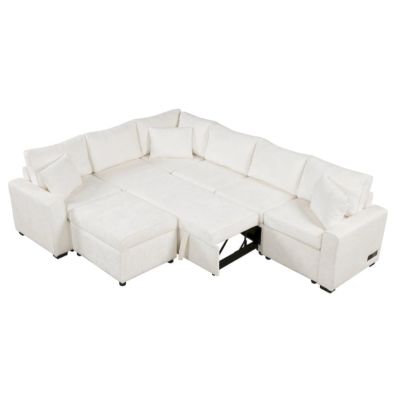 Schnittsofa Ausziehbares Schlafsofa