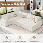 Schnittsofa Ausziehbares Schlafsofa