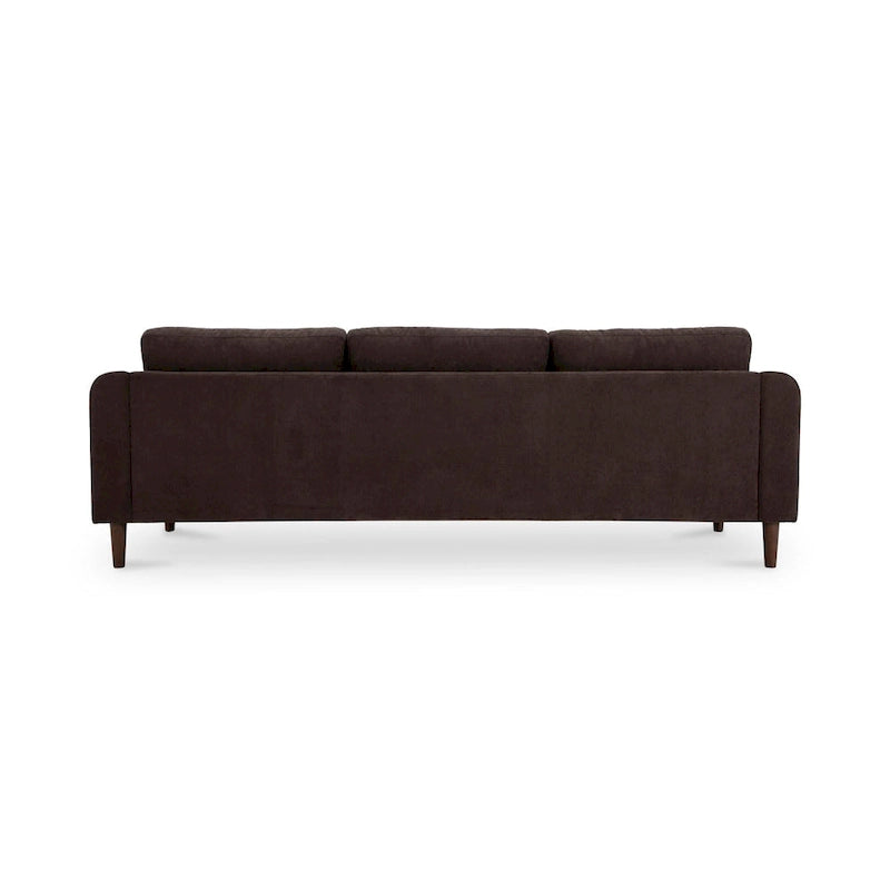 NADAAL STUDIOS Drew, Sektionalsofa mit umkehrbarer Recamiere, Dunkelbraun - 98 X 59,2 X 33,5