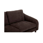 NADAAL STUDIOS Drew, Sektionalsofa mit umkehrbarer Recamiere, Dunkelbraun - 98 X 59,2 X 33,5