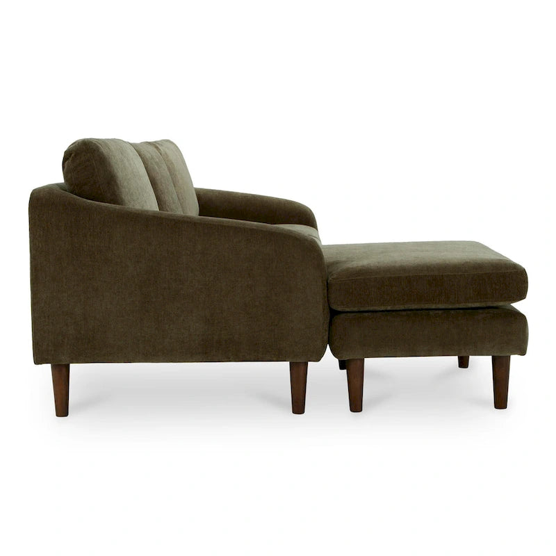 NADAAL STUDIOS Drew, Sektionalsofa mit umkehrbarer Recamiere, Dunkelbraun - 98 X 59,2 X 33,5