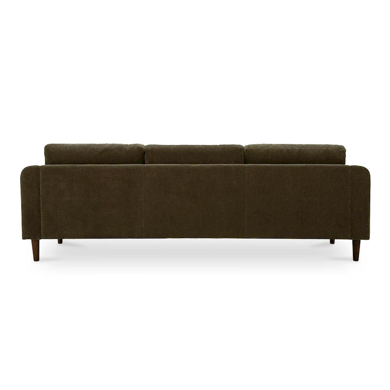 NADAAL STUDIOS Drew, Sektionalsofa mit umkehrbarer Recamiere, Dunkelbraun - 98 X 59,2 X 33,5