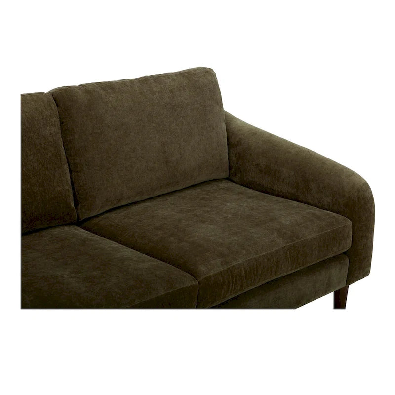 NADAAL STUDIOS Drew, Sektionalsofa mit umkehrbarer Recamiere, Dunkelbraun - 98 X 59,2 X 33,5