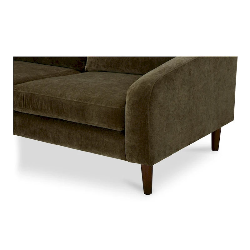 NADAAL STUDIOS Drew, Sektionalsofa mit umkehrbarer Recamiere, Dunkelbraun - 98 X 59,2 X 33,5