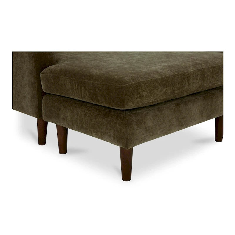 NADAAL STUDIOS Drew, Sektionalsofa mit umkehrbarer Recamiere, Dunkelbraun - 98 X 59,2 X 33,5