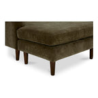 NADAAL STUDIOS Drew, Sektionalsofa mit umkehrbarer Recamiere, Dunkelbraun - 98 X 59,2 X 33,5