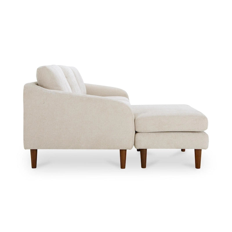 NADAAL STUDIOS Drew, Sektionalsofa mit umkehrbarer Recamiere, Dunkelbraun - 98 X 59,2 X 33,5