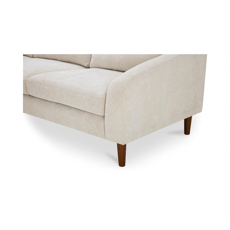 NADAAL STUDIOS Drew, Sektionalsofa mit umkehrbarer Recamiere, Dunkelbraun - 98 X 59,2 X 33,5