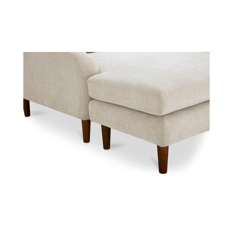 NADAAL STUDIOS Drew, Sektionalsofa mit umkehrbarer Recamiere, Dunkelbraun - 98 X 59,2 X 33,5