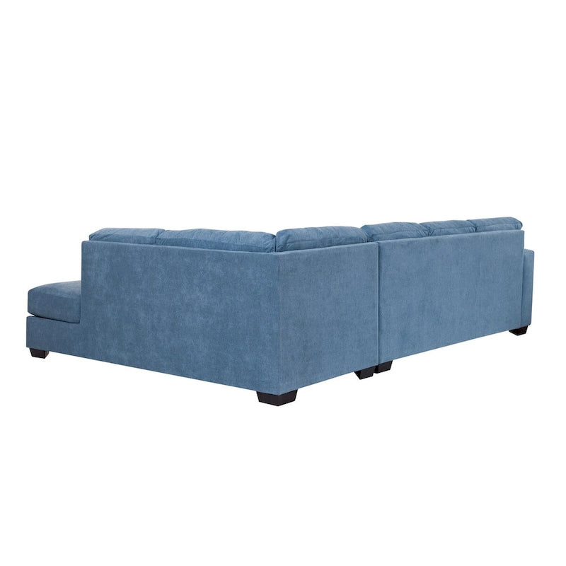 American Furniture Classics Bluebell Ecksofa Modell A414V5-K2 in U-Form mit 4 Zierkissen