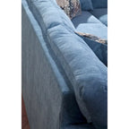 American Furniture Classics Bluebell Ecksofa Modell A414V5-K2 in U-Form mit 4 Zierkissen