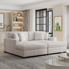 Übergroßes L-förmiges modulares Ecksofa-Set Polstersofa Couch