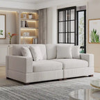 Übergroßes L-förmiges modulares Ecksofa-Set Polstersofa Couch