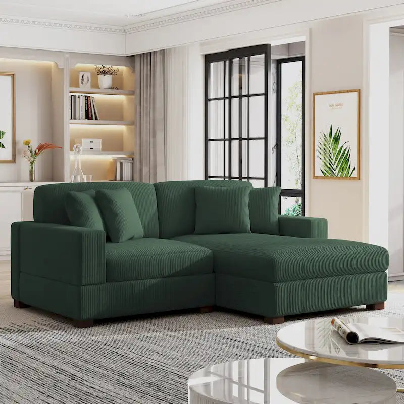 Übergroßes L-förmiges modulares Ecksofa-Set Polstersofa Couch