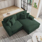 Übergroßes L-förmiges modulares Ecksofa-Set Polstersofa Couch