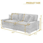 Übergroßes L-förmiges modulares Ecksofa-Set Polstersofa Couch