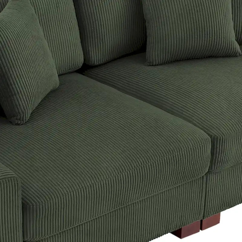 Übergroßes L-förmiges modulares Ecksofa-Set Polstersofa Couch
